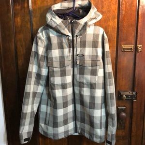 plaid ski jacket
